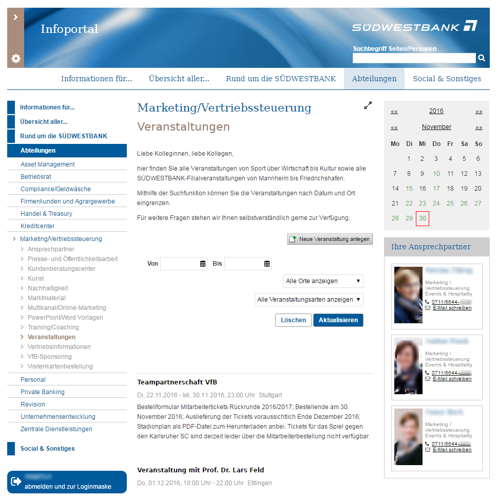 Veranstaltungskalender