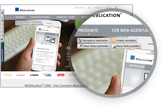 Browse&Edit: Inhalte direkt in der Web-Präsenz erstellen und pflegen
