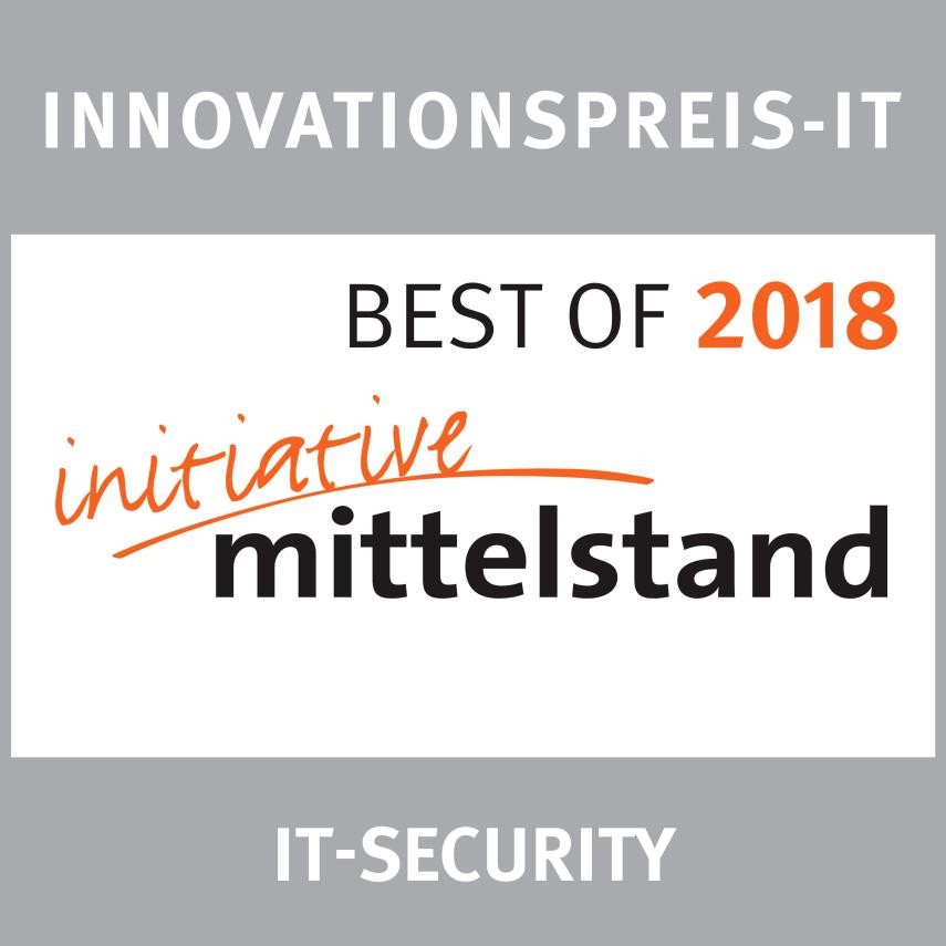 Innovationspreis-IT - BEST OF 2018 in Kategorie IT-Security